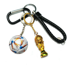 球迷纪念品比利时法国荷兰德国西班牙葡萄牙国家队足球奖杯钥匙扣