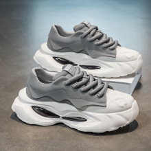 男鞋2025春季新款时尚百搭潮流休闲防滑耐磨小众青少年厚底老爹鞋