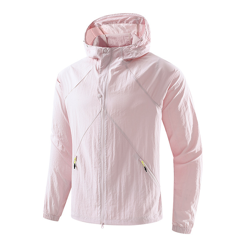 Cooling sun protection clothing for women, 40D bubble grid breathable sun protection jacket, outdoor UV protection hooded lightweight jacket for men Cooling sun protection clothing for women, 40D bubble grid breathable sun protection jacket, outdoor UV protection hooded lightweight jacket for men