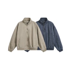 RUIIENRS x YEOOTI 2025 秋季新款日系百搭立领简约拼接外套YT02