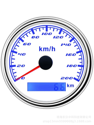 automobile instrument: engineering truck truck GPS - 0-200km-white-plate