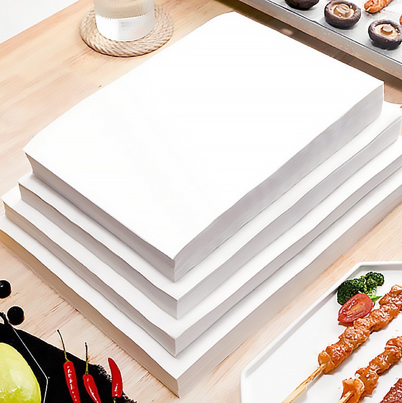 Pergamino, papel de aceite de silicona natural, papel para hornear, papel para hornear, papel para hornear, papel para barbacoa, papel a prueba de aceite, papel absorbente, papel para hornear