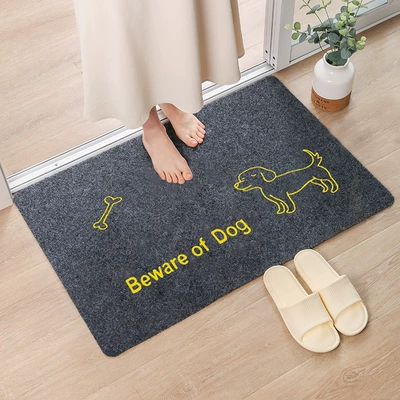 Avtomobil döşəmə paspasları – and Stain-Resistant Non-Slip Mat, Bathroom - printed-grey-dog-40cm60cm