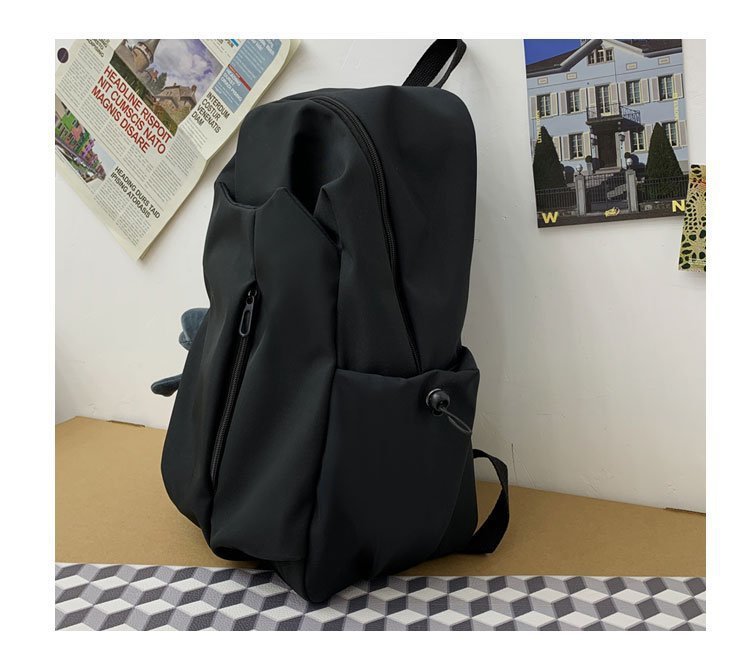 Wasserdicht 20 Zoll Einfarbig Schule Täglich Schulrucksack display picture 19