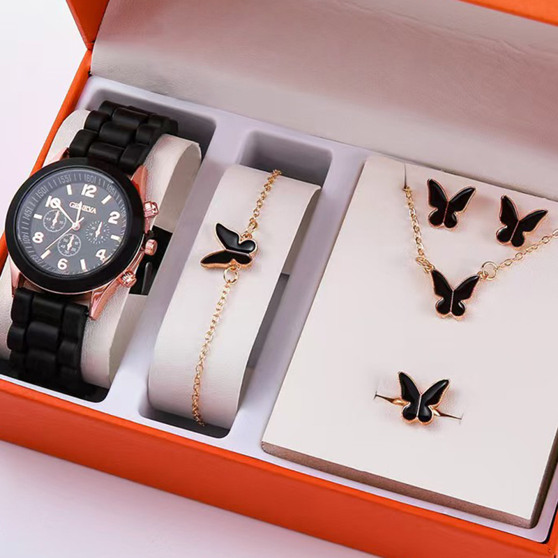 Inventario simple y versátil reloj de moda para mujeres 5pcs / set set de regalos boutique SHEIN más mujeres transfronterizas