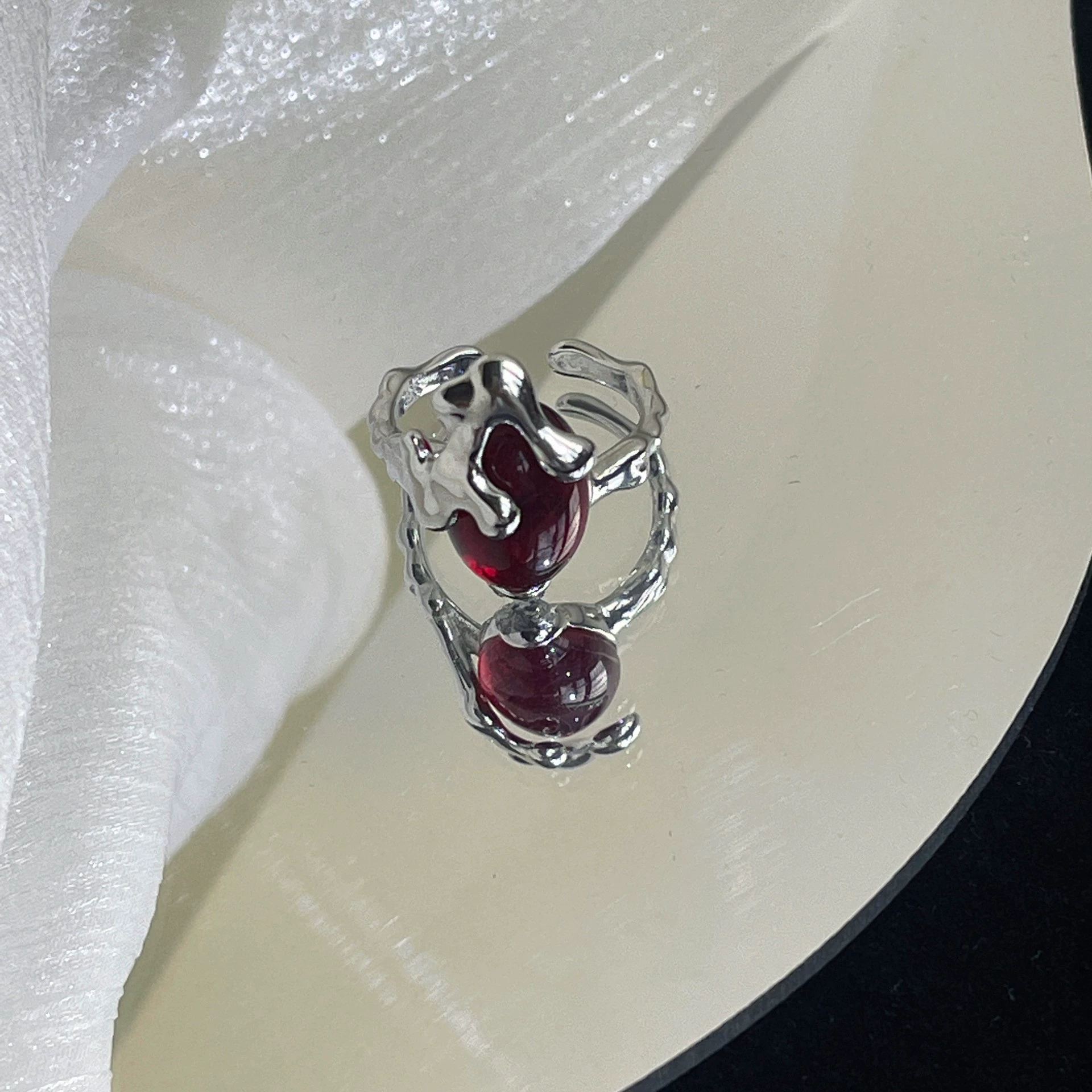 Accessory, nail decoration, small design ring, elastic strap, high-quality style, simple and elegant design