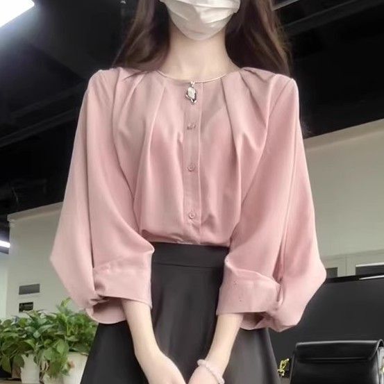 穿搭女秋季2025新款休闲简约半身裙通勤显瘦两件套小个子感赫本风|undefined