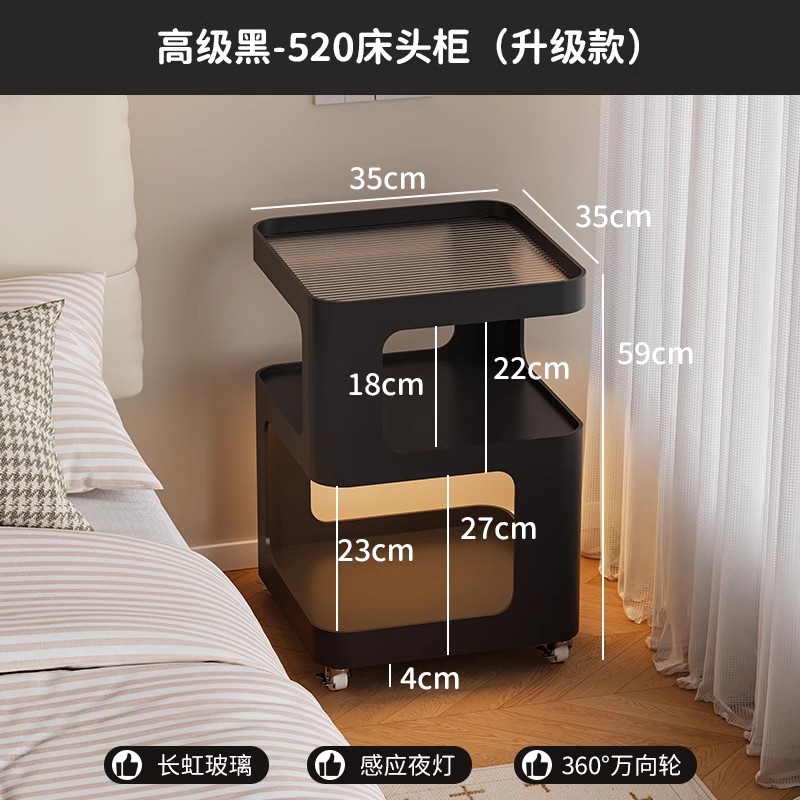 Taberna de cama de hierro forjado nicho de diseño dormitorio doméstico 2025 explosión creativo pequeño estante de cabecera sin formaldehído image 18