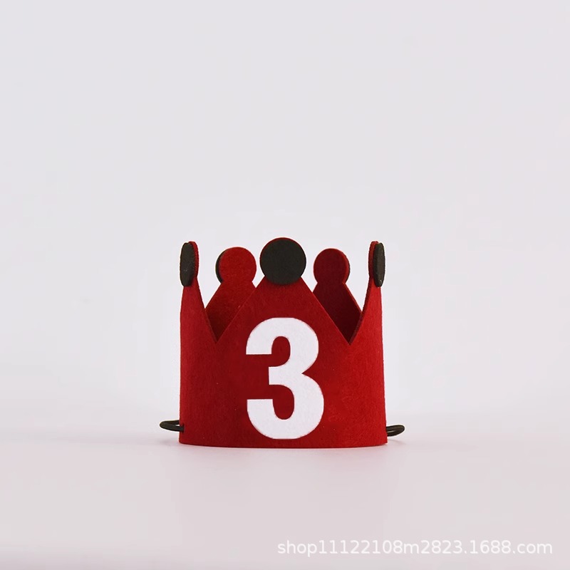 Números de la corona de vino rojo 3-Embalaje individual / Altura 9cm Diámetro 10cm