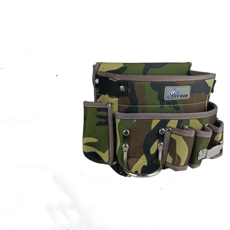 迷彩色贴壁布壁纸工具包墙纸木工牛津布多功能维修腰包五金包电工