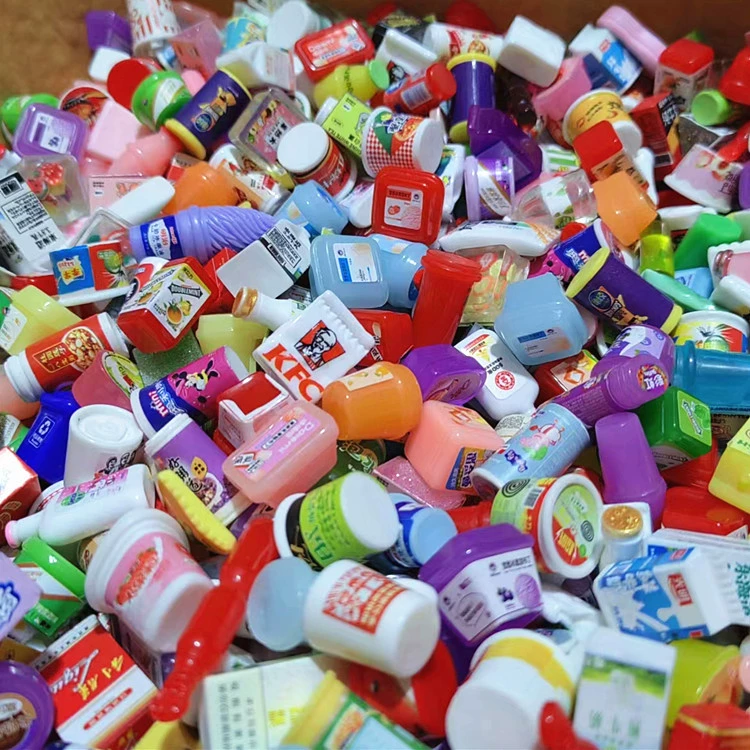 Миниатюрный симулятор круглосуточный магазин DIY аксессуары из смолы винная бутылка закуски зубная паста шампунь модель столовой ручная игрушка