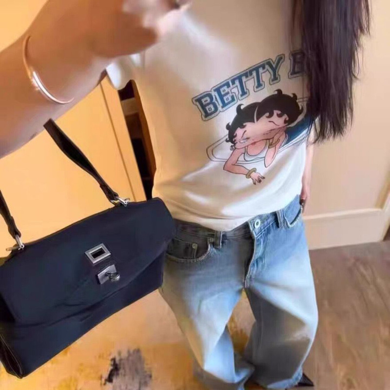 Cartoon Betty Print Short-Sleeve Top Korean Dongdaemun Women's Fashion Stylish Versatile Round-Neck Korean-Style T-Shirt