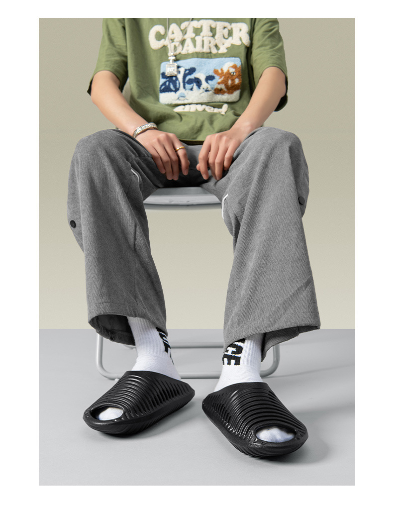 Aussehandel Plus Size Summer Flip-Flops fir Männer, héichwäerteg Gummi-Plastik-Kackgefill EVA Strandschong, liicht, fir Männer_voghion.com