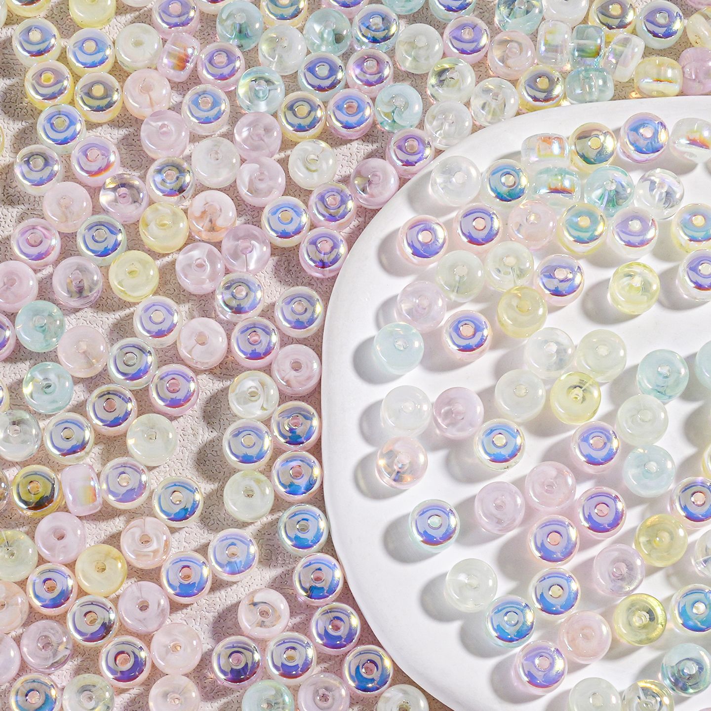 Niebla de hilo Dream Beads Mini Beads 7 * 8MM Hecho a mano DIY Cuentas Collar Pulsera Keychain Material de cadena de teléfono móvil image 4