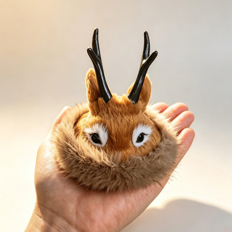 Erenchun Ethnic Reindeer Antler Hat, Genuine Leather and Real Fur, Base Size 6~8cm, Decorative Piece, Refrigerator Magnet, Cultural and Creative Tourism Souvenir Erenchun Ethnic Reindeer Antler Hat, Genuine Leather and Real Fur, Base Size 6~8cm, Decorative Piece, Refrigerator Magnet, Cultural and Creative Tourism Souvenir