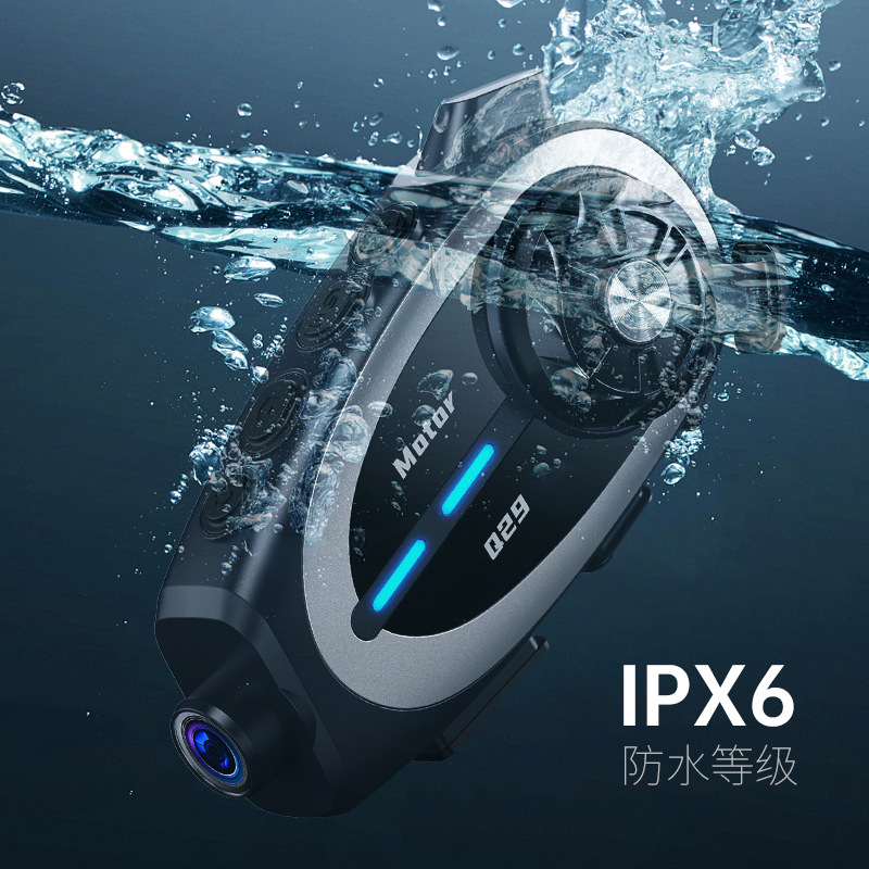 Auriculares con Cámara para Casco de Motocicleta Impermeables con Intercomunicador image 5