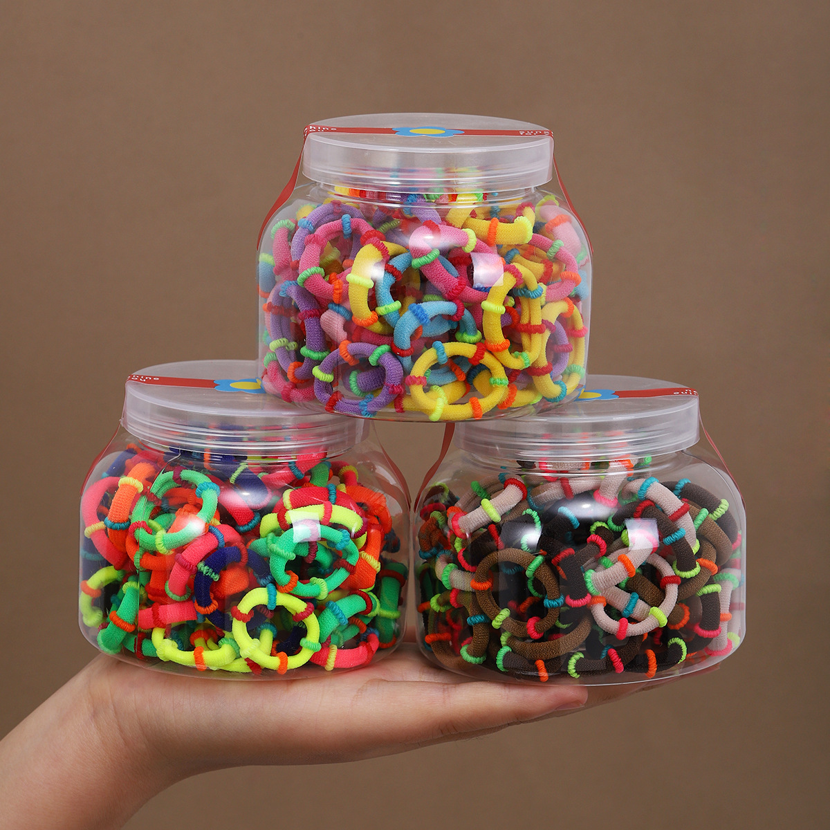 Niños de alta elasticidad cuerda de cabeza no daña cabello toallas de color anillo de cabello niñas correa de cabello bebé cabello anillo de cabello