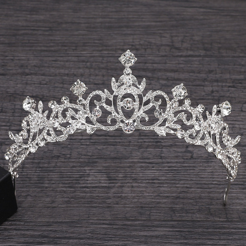 AliExpress Cross-Border Bridal Crown Headpiece Wedding Princess Birthday Rhinestone Mini Crown Hair Accessories Dress Accessories