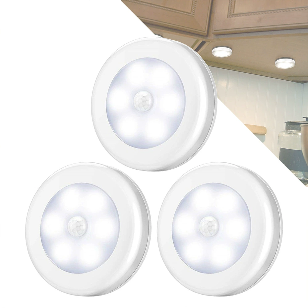 Motion Sensor Light Indoor Novelty Round Human Sensent Creative LED Light Light