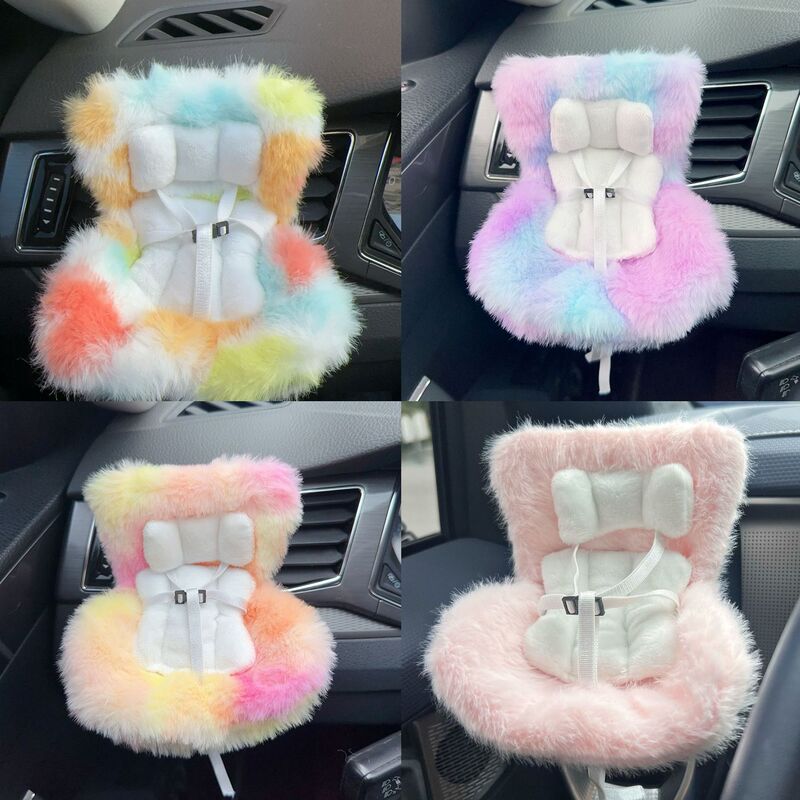 Suitable for 17cm Labubu Safety Car Seat Car Air Vent Decoration Car Interior Accessories Holder