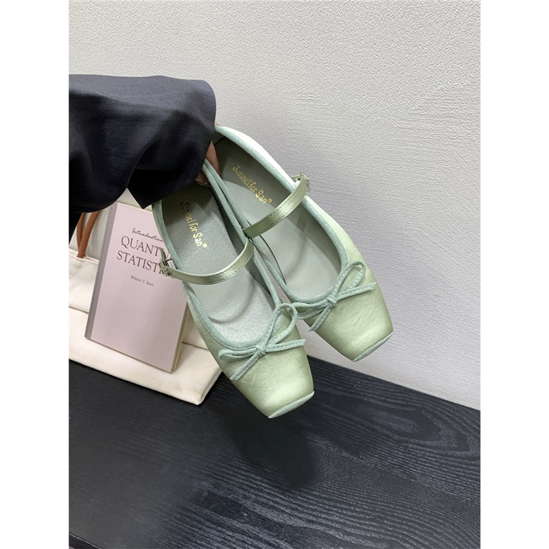Балетки Mary‑Jane с бантом и ремешком, в стиле Chanel, весенние, размеры 35–39