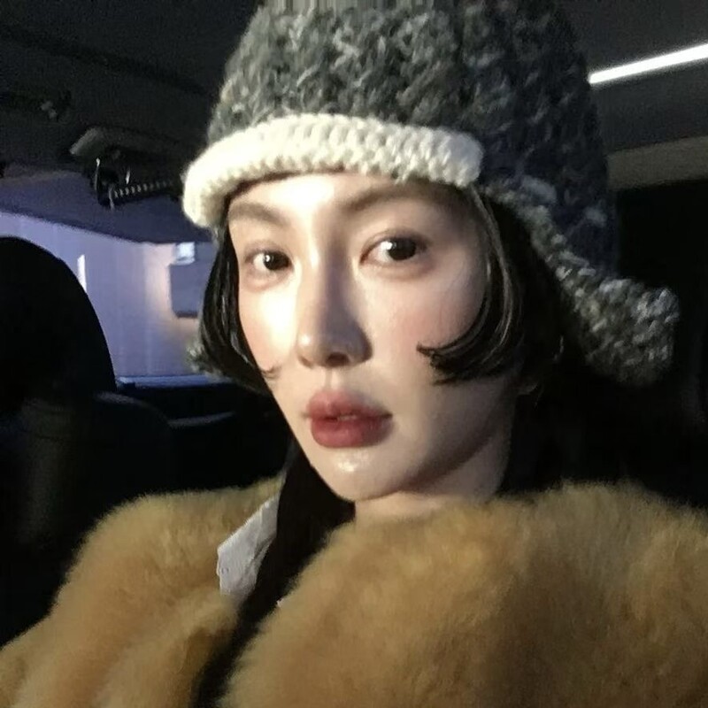新MONA同款小众韩国手工钩针护耳帽毛绒针织雷锋帽保暖包头飞行帽|undefined