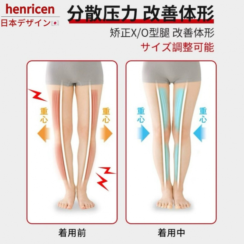 henricen升级版日本直腿足弓垫高足弓矫正半码扁平足盒装内外八|undefined
