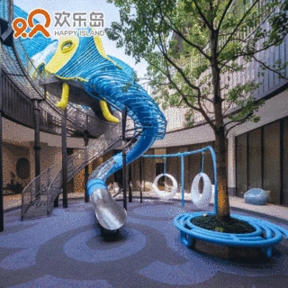 大象造型儿童组合滑梯大型游乐设备厂家定制小区亲子乐园规划设计
