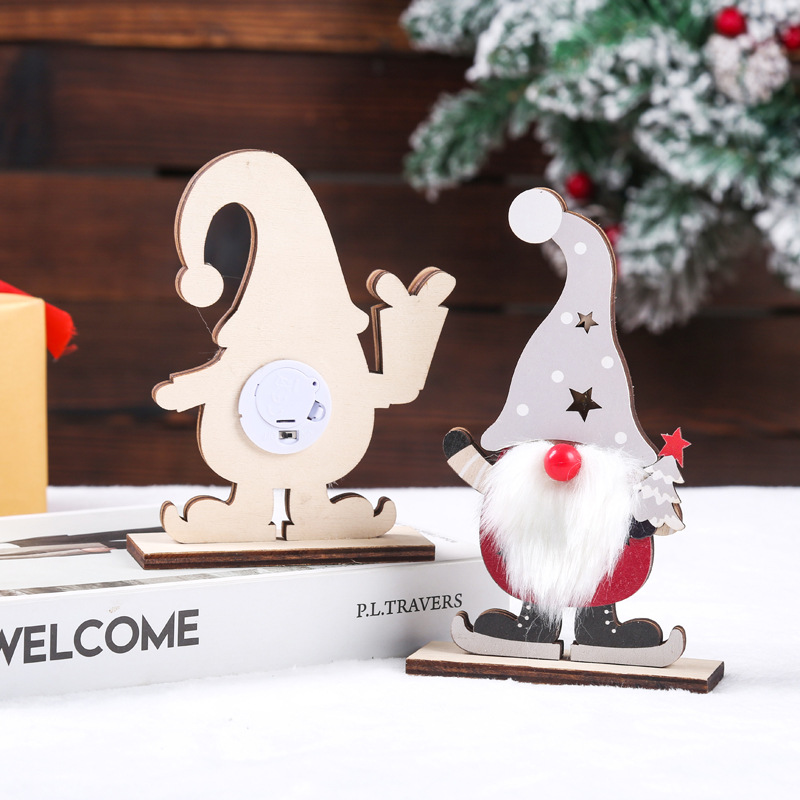 Christmas Festival Christmas Doll Wood Party Ornaments