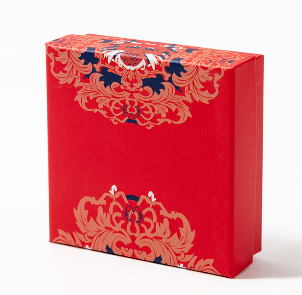La antigua herencia de la caja de cajón de patrón Rui Wen jugar pulsera de perlas de Buda estilo nacional caja de joyas caja de embalaje de joyas de jade