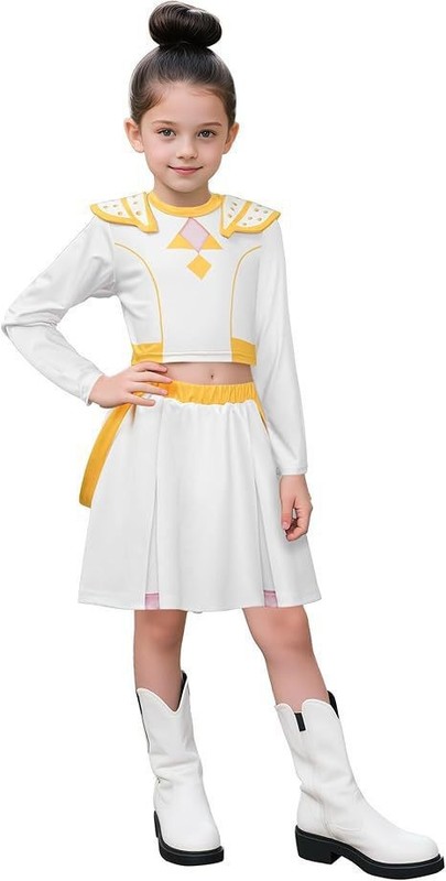 亚马逊新款女孩恶魔猎人服装搭配流行歌手3D印花女装童装套装|undefined