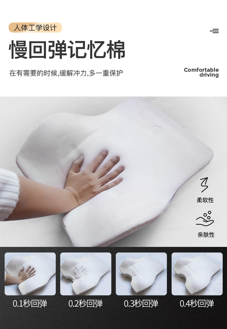 Suitable for Toyota Camry, Avalon, Levin, Corolla, Highlander Headrest and Lumbar Support Memory Foam Car-Specific
