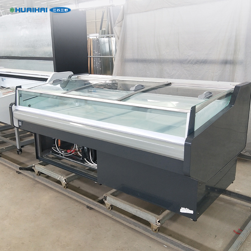 带盖生鲜柜农贸市场超市生鲜店商用冷藏保鲜柜展示柜冷柜冷鲜肉柜