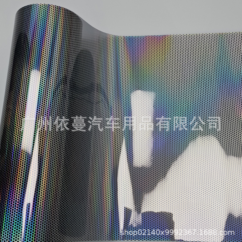 Car Color Changing Film 6D Honeycomb Diamond Light Film Colorful Color Changing Taillight Color Changing Film Laser Headlight Film Sticker