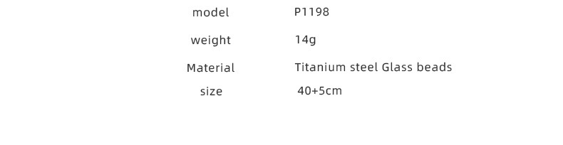 Punk Geometric Beaded Titanium Steel Necklace Pearl Stainless Steel Necklaces