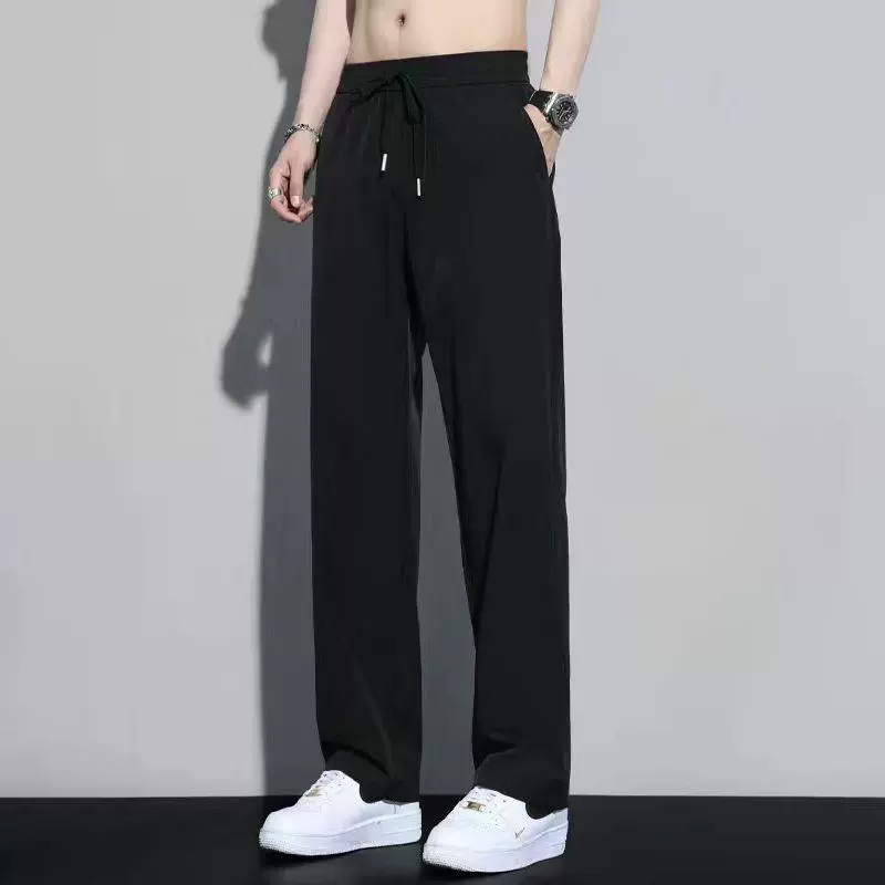 Фабрика прямых продаж Летние тонкие штаны из ледяного шелка