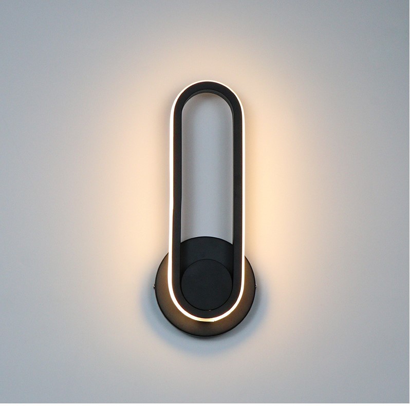 Lámpara de pared giratoria minimalista moderna, lámpara de pared interior con forma de pista de aterrizaje, lámpara LED regulable para el hogar, sofá de cabecera