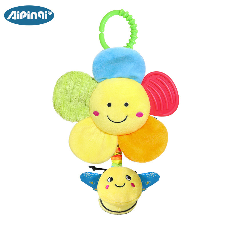 Aipinqi nuevo bebé cordón juguete tire choque lindo flor colgante carillones de viento torno educación temprana Juguetes