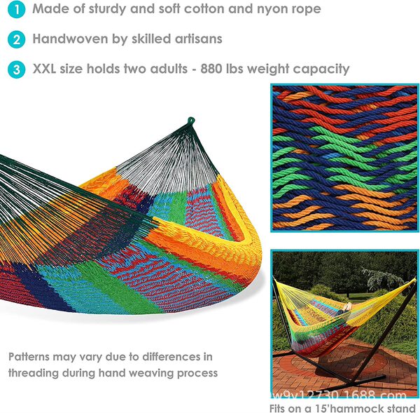 Woqi outdoor suspension hand -woven XXL thick rope