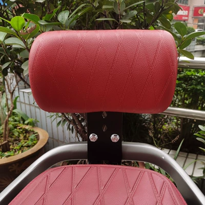 Motorcycle bumper — electroplated bumper modification cushion backrest - exquisite-diamond-pattern-rear-backrest