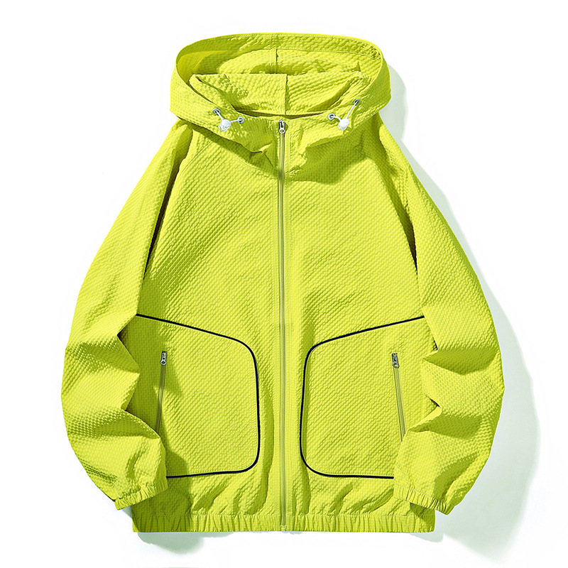 Camping de montaña al aire libre permeable hielo secado rápido ropa de protección solar mujer de verano suelta chaqueta deportiva masculina ultra delgada