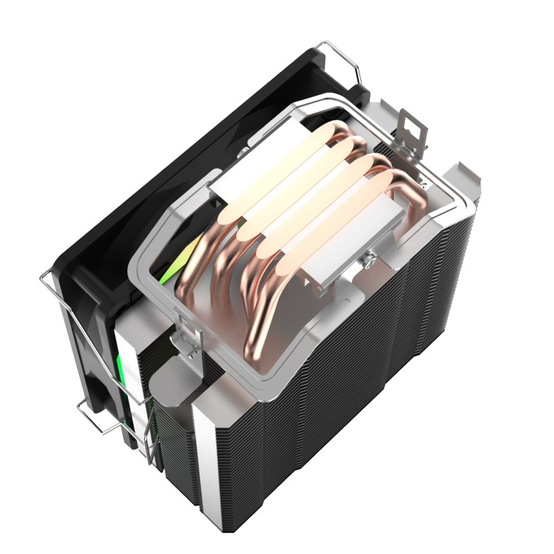 Высокопроизводительный CPU-радиатор с четырьмя медными трубками, цветная подсветка, совместим с мультиплатформенными процессорами, кулер для ЦП, Black Myth Wukong