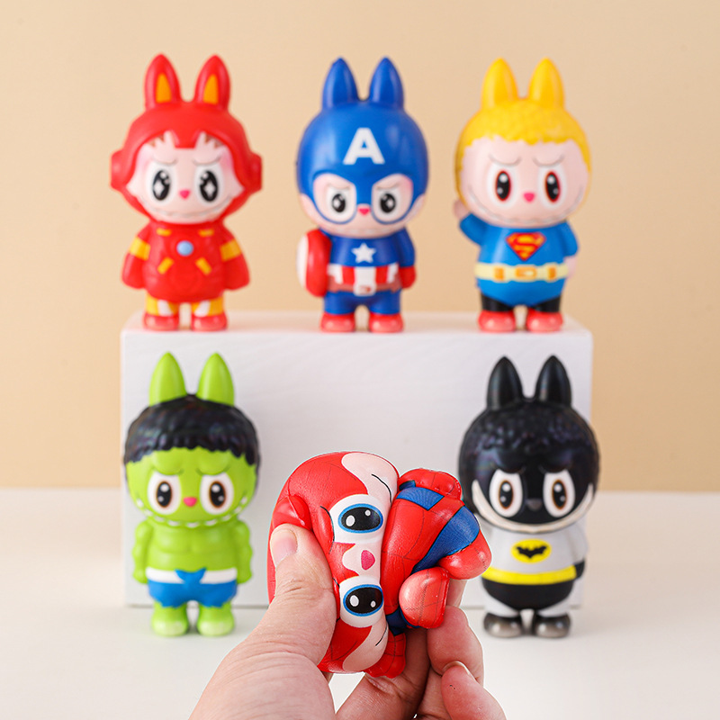 カブブ アベンジャーズ スローリバウンドおもちゃ ピンチアンドプッシュ 確定モデル トレンディなギフト ガールズ デスクトップ人形 オーナメント|undefined