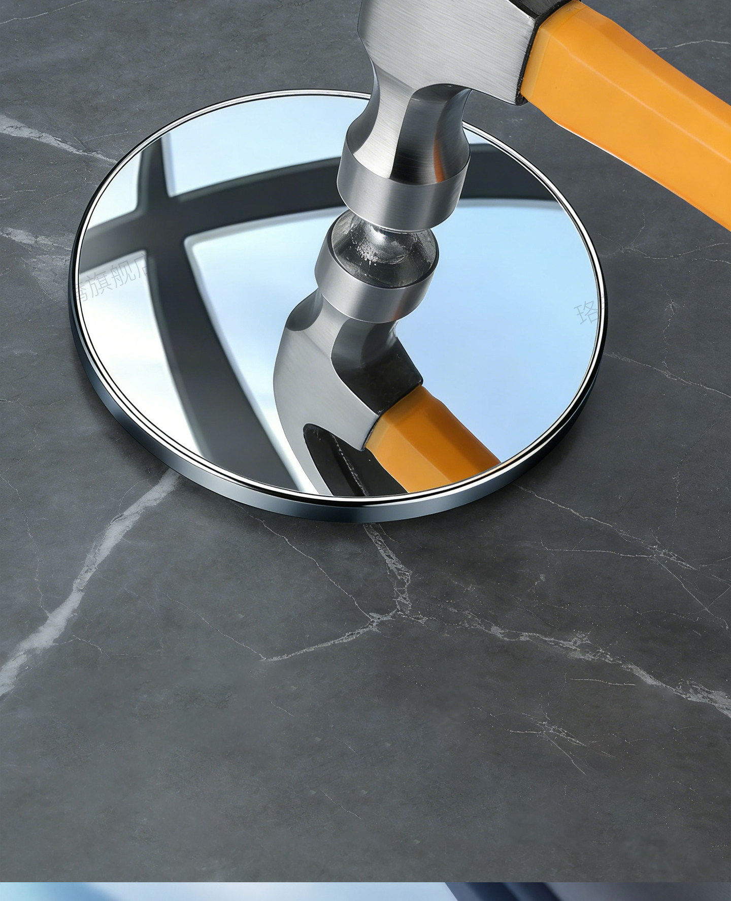 Rearview Small Circular Mirror with Advanced Technology, Wide-Angle, Ultra-Clear Suction Cup Type for Cars, 2025 New Model Auxiliary