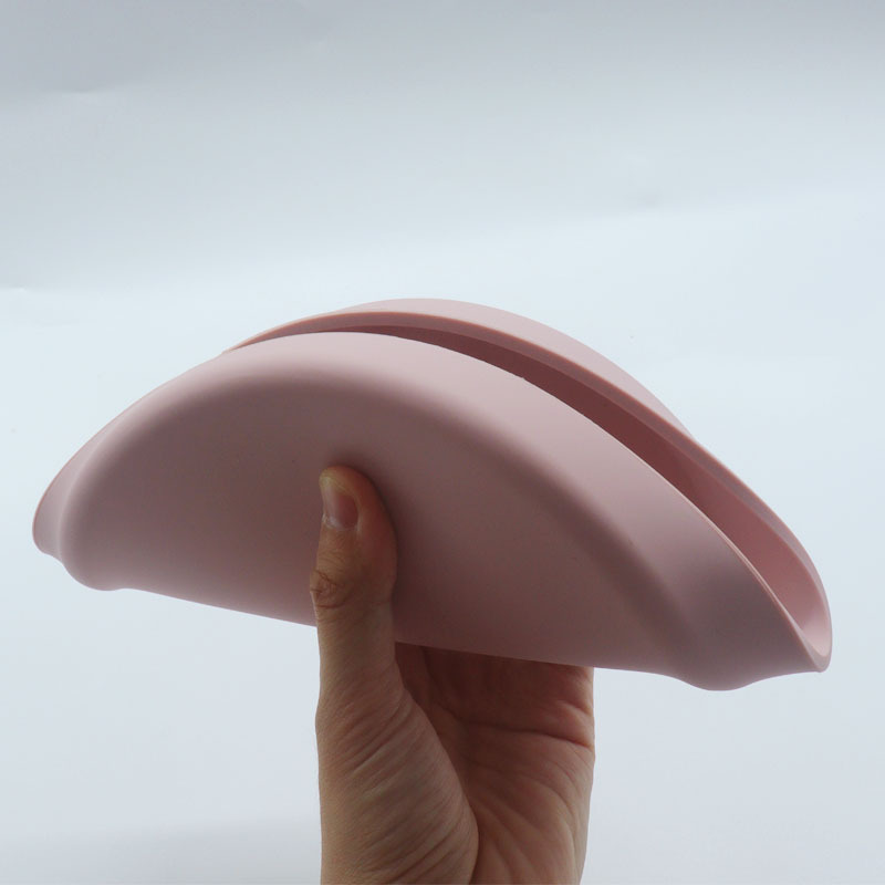 Placa de silicona comida complementaria bebé silicona resistente a la caída de los niños Placa de tazón placa engrosada Placa de almacenamiento vajilla hervida al por mayor