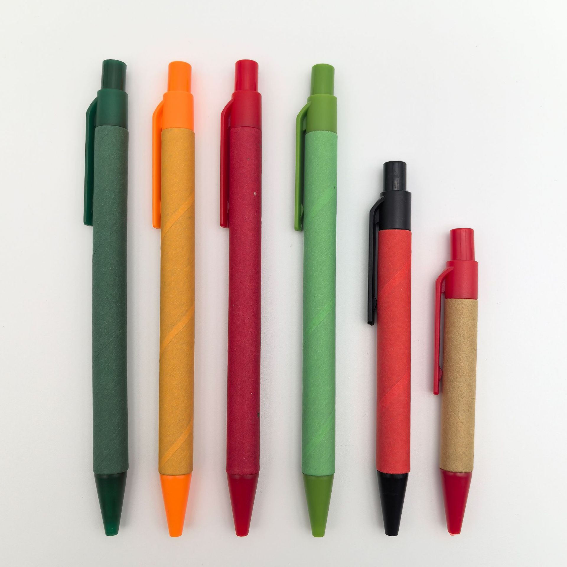 Nuevo tipo personalizado de bolígrafo de tubo de papel puede personalizar longitud de tubo de papel bolígrafo ecológico degradable publicidad bolígrafo