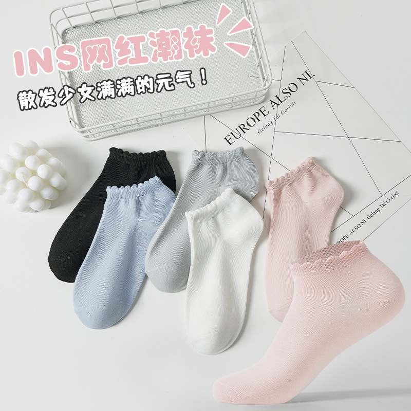 Cuatro estaciones Calcetines Bajos de corte bajo Calcetines de barco de mujer al por mayor