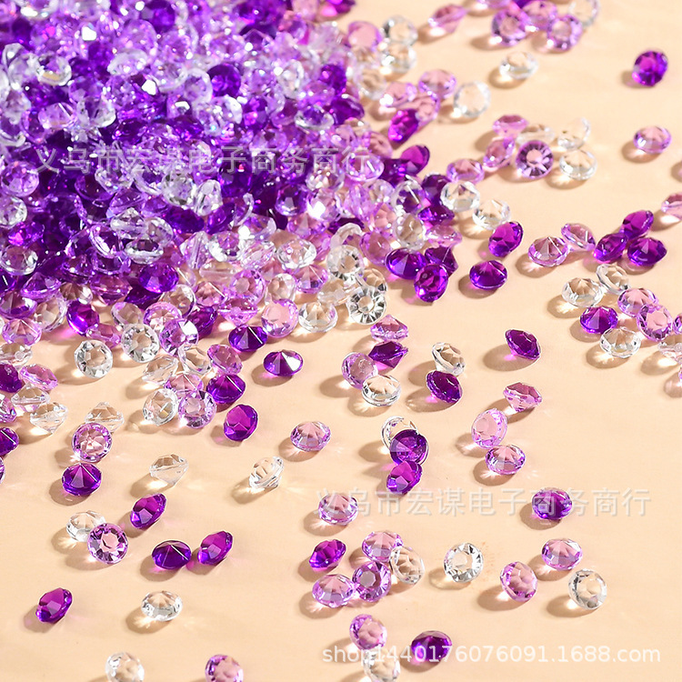 4.5mm New acrylic sharp drill pointed bottom plastic drill nail jewelry ornaments