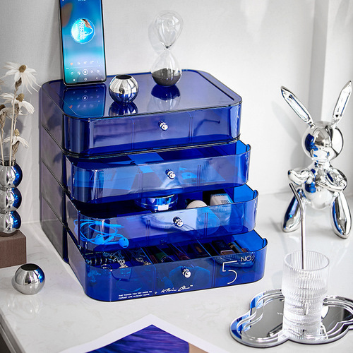 Nordic style desktop drawer cosmetics storage box desk sundries office desk mask dressing table storage rack