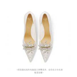 新款diy编织金属铁丝水钻珍珠女鞋配饰婚庆晚安鞋子包包服装辅料